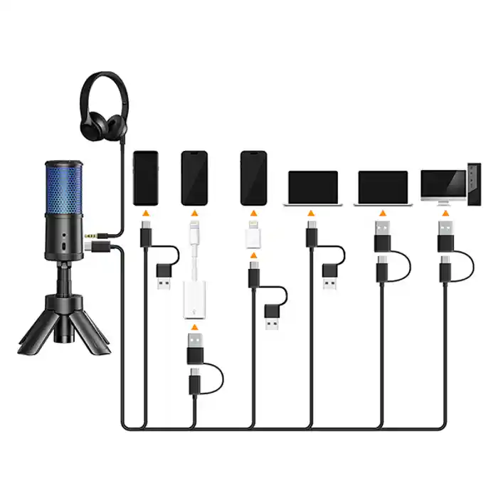 Comica EJoy Uni S RGB Cardioid Condenser USB Microphone